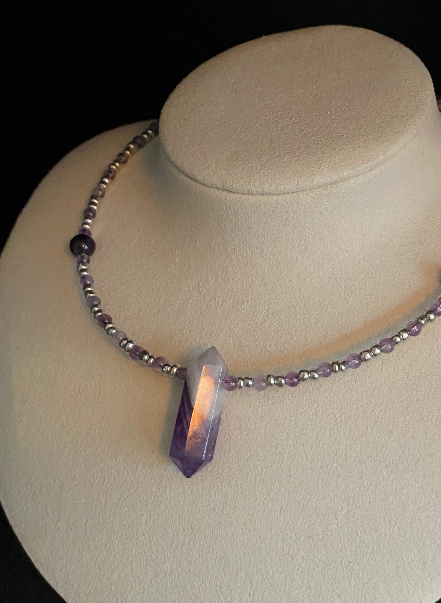 Amethyst Crystal Point Choker