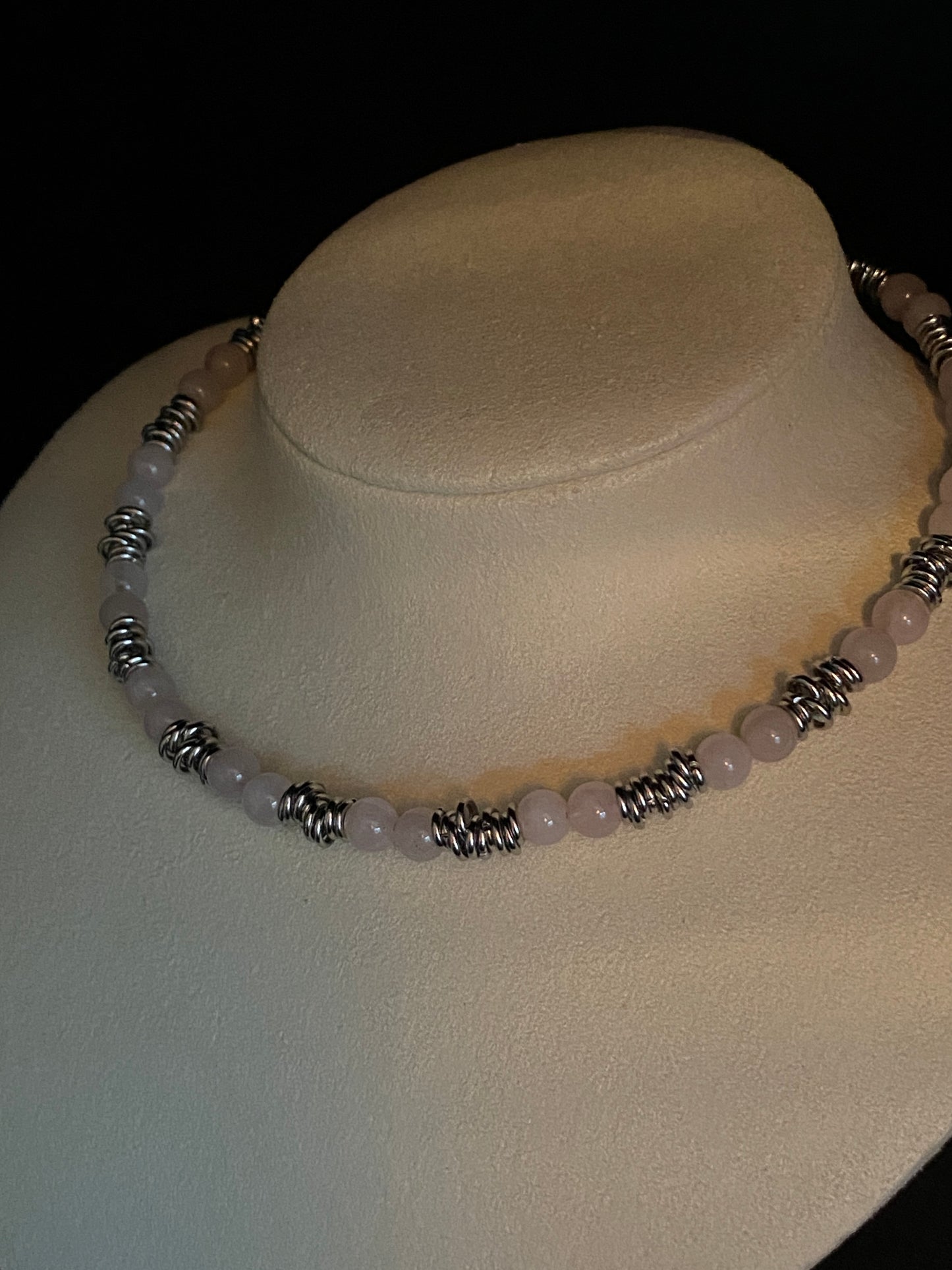 Rose Quartz Choker