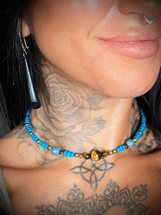 Boho ~ Tigers Eye Choker